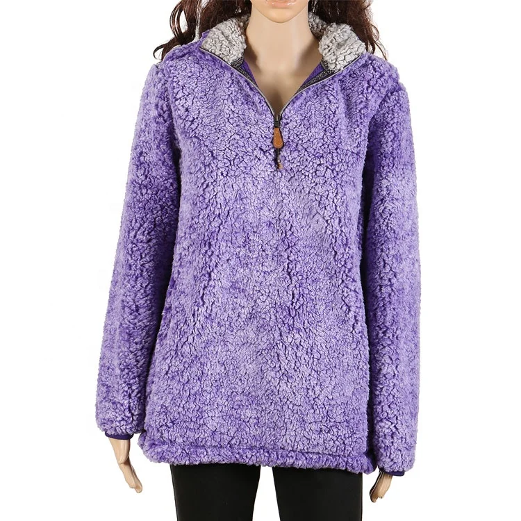 customizable sherpa pullover