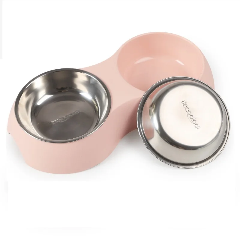 Оптовая продажа миски для питомцев кормушки Экологически чистая миска собак двойная герметичная кормления