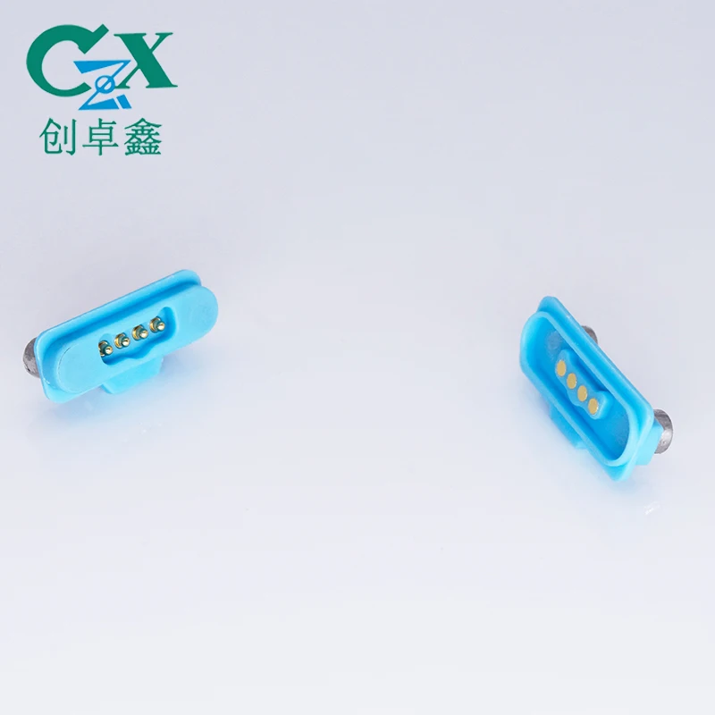Intelligent programming block 4pin pogo pin magnetic connector