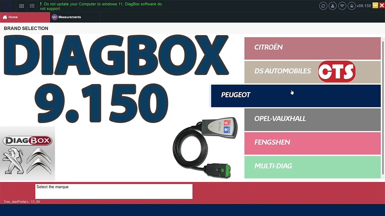 最新　プジョー シトロエン 診断Diagbox V9.150 セットアップ 2023 Diagbox V9.150 Car Diagnostic Software for Peugeot & Citroen