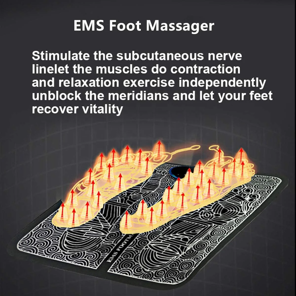 Newest and Hotest Manufacture durable safe blood circulation foot massager tens ems