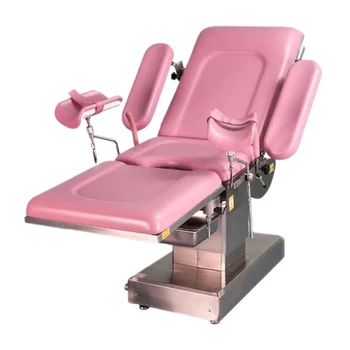 Electric Medical Supplies Stainless Steel Manual Maternity Delivery Bed Hydraulic Gynecological Exam Bed Patient Chair Electric