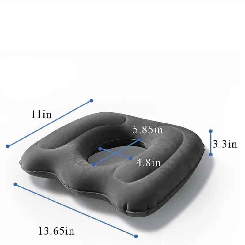 Donut Pillow for Tailbone Pain Inflatable Butt Donut Cushion Self-Inflating