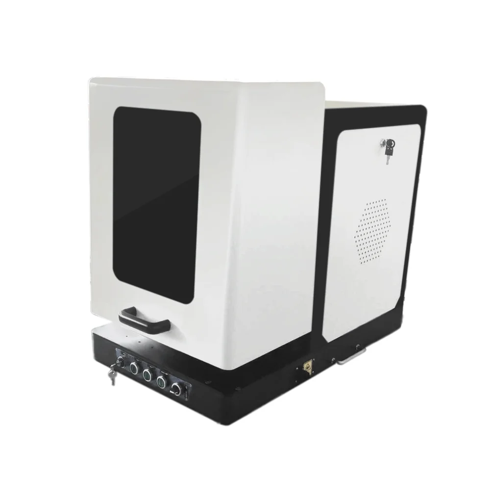 Closed fiber laser marking machine