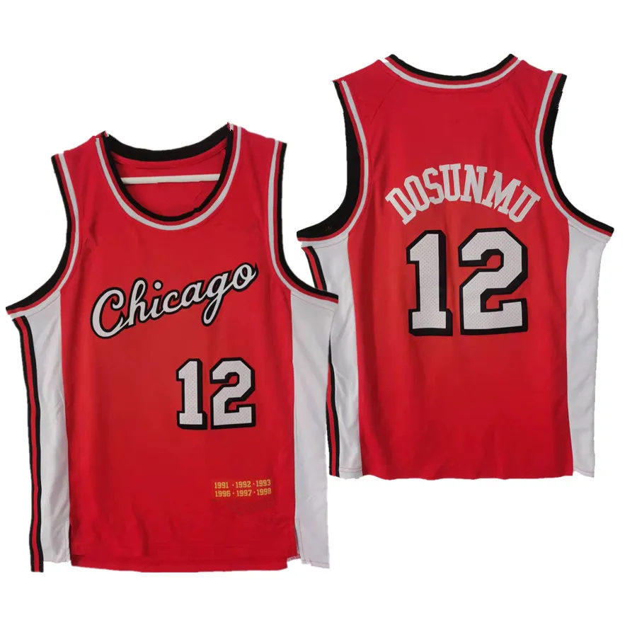 Wholesale 2022 Ayo Dosunmu Chicago Jerseys #12 Stitched American