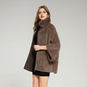 Premium Mink Women's Classic Casual Leather Jacket