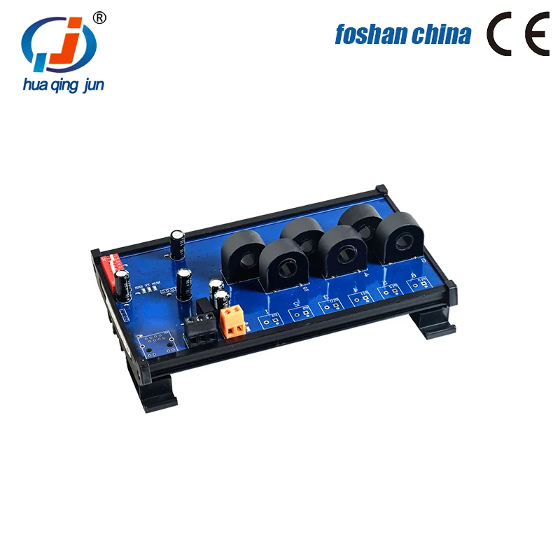 Huaqingjun 6-Channel RS485 AC Current Transformer Detection 25A 50A Modbus RTU Communication Data Acquisition Module