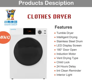 Hot-Trending 8kg Vent Tumble Dryer with ECO Mode & LED Display