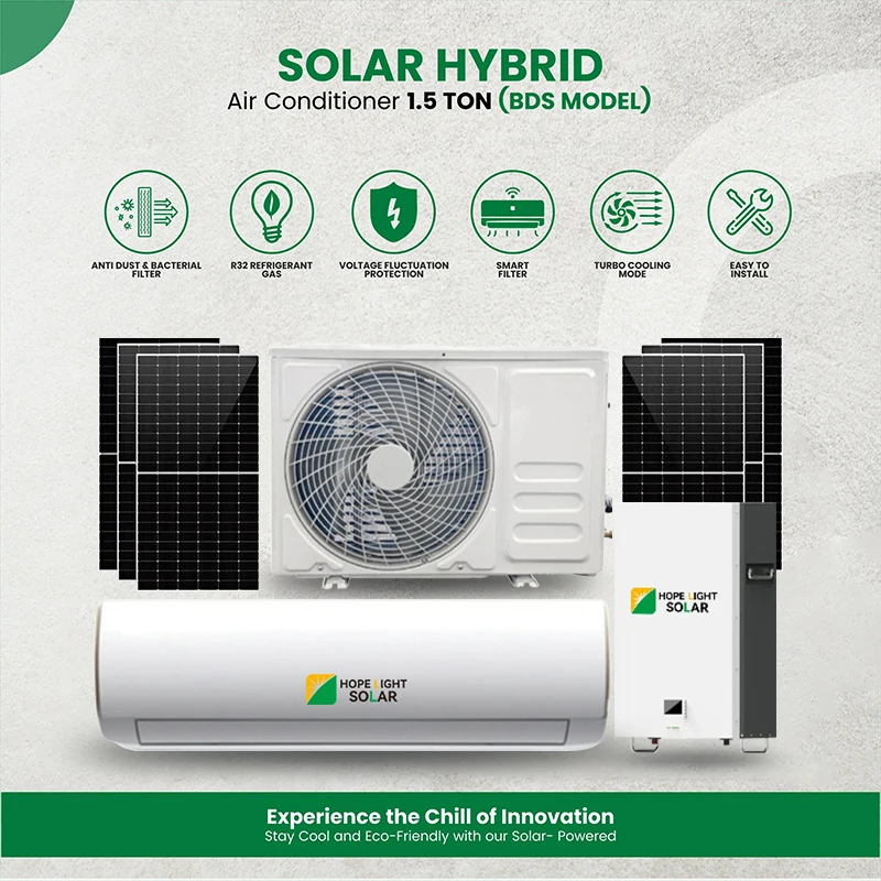 Household Solar Air Conditioner, ACDC, 12-24KBTU - detail 2