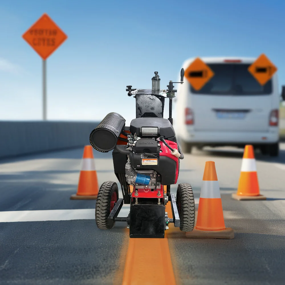 Ls200 Asphalt Pavement Road Construction Machinery Enginepowered Road Grooving Cutter And