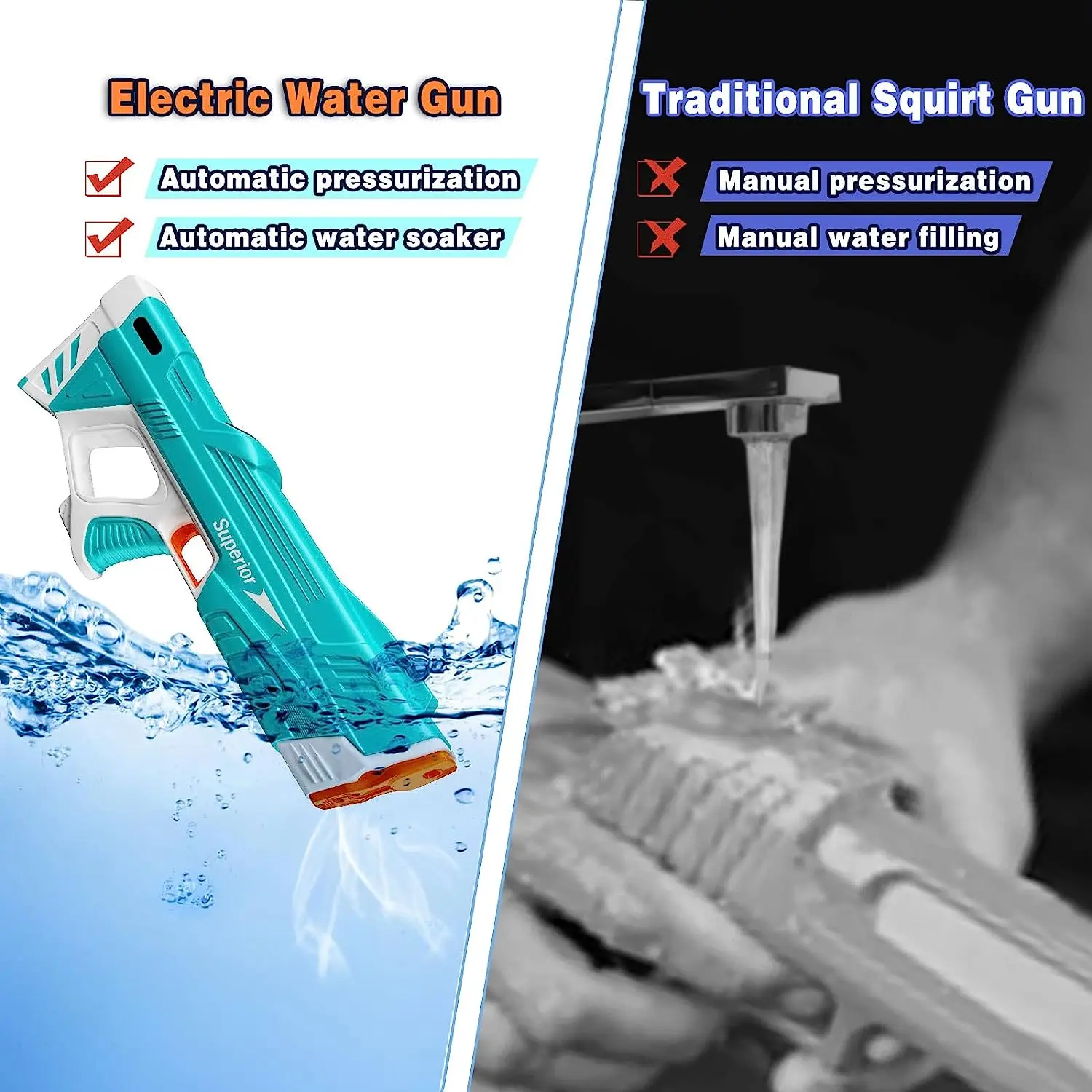 New Arrival Superior Water Machine Gun Electric Automatic Water