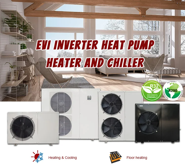 R290 Heat Pump Full Inverter Heating And Cooling Water Heater Heat Pump