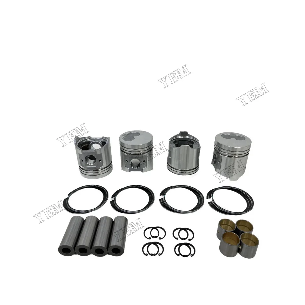 For Komatsu 4D94 Piston Set With Piston Ring Aftermarket Engine Parts 5