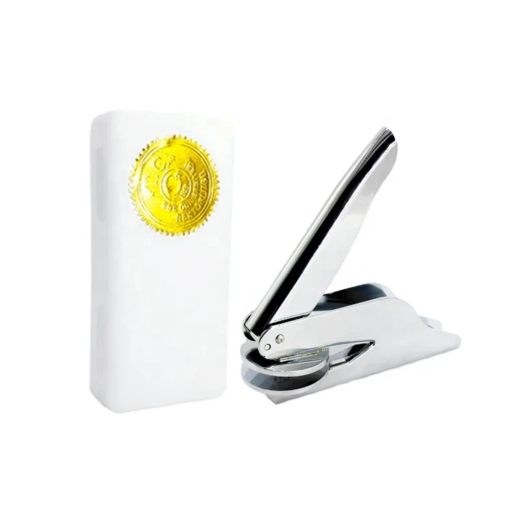Company Hand Notary Embosser Stamp Design
