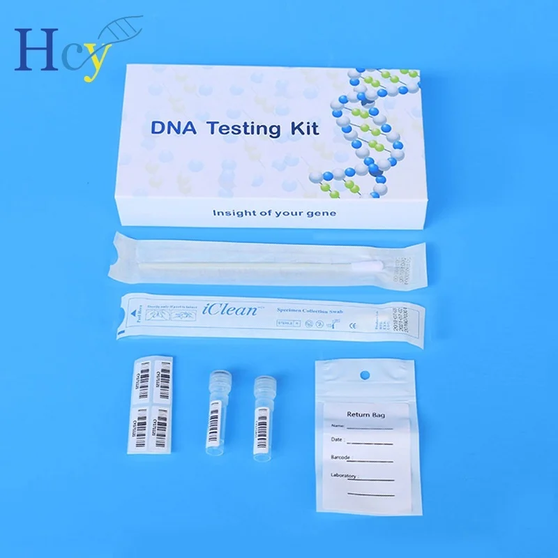 IClean DNA Home Genetic Test Kit Sample Collection Kit Floced Swab Ancestry DNA Test Kit for Humans