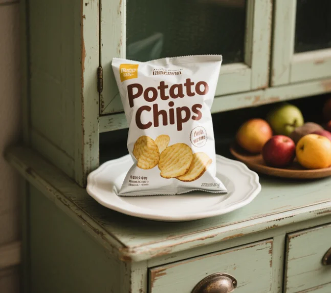Factory Customized Printing Logo, Transparent Food Zipper Packaging, Matte Upright Bag, Potato Chip Snack Bag