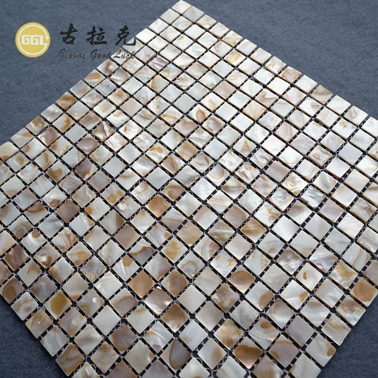 Home Decor Mother of Pearl Backsplash Shell Mosaic Tiles for Wall