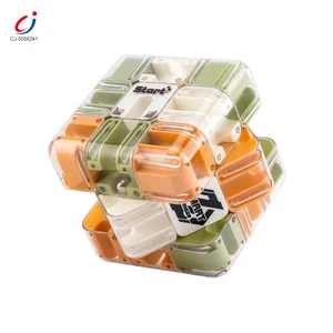 Chengji 3d Magic Cube Neuheit Brain Teaser Labyrinth Puzzle Relief Multicolor Three Dimensional Maze 3d Magic Cube Walking Beads