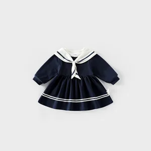 Factory Direct Sales 2026 New Children's Casual Long Sleeve Print Princess Dresses Autumn Season Cotton Fabric Eco-Friendly