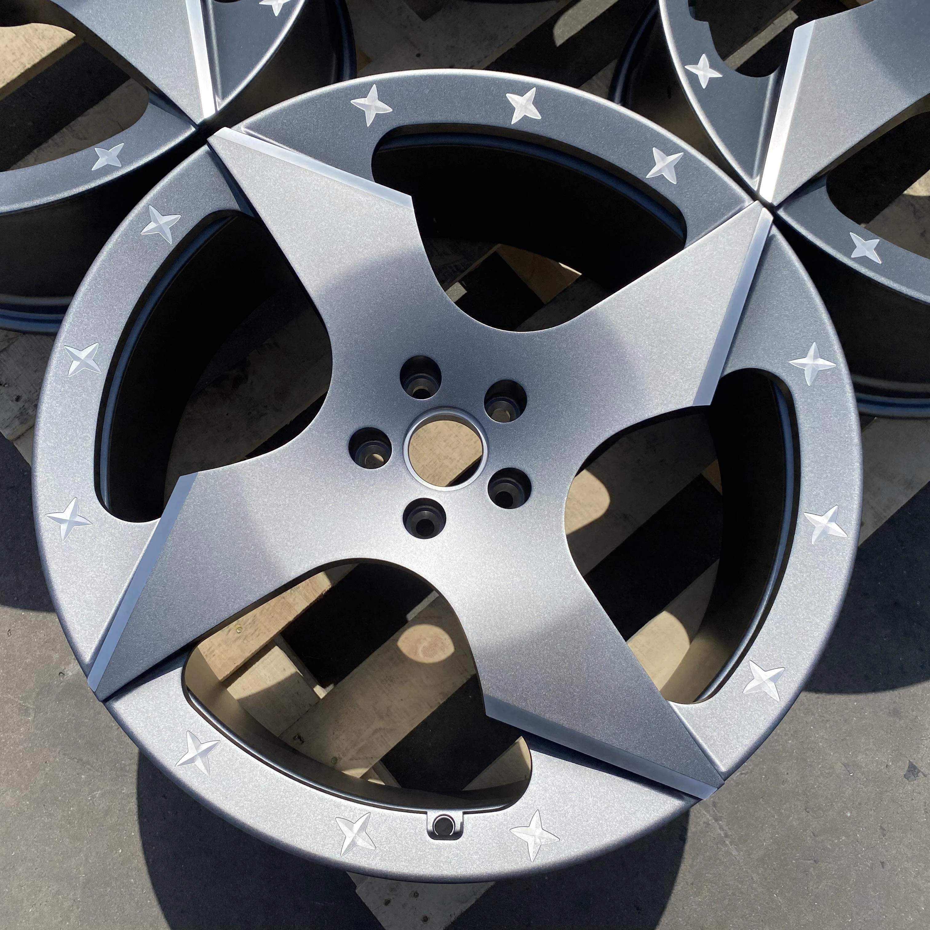 GVICHN monoblock four spokes aluminum alloy forged wheels 16 17 18 19 20 21 22 23 24 inch 5x112 5x114.3 5x120 multi color rim