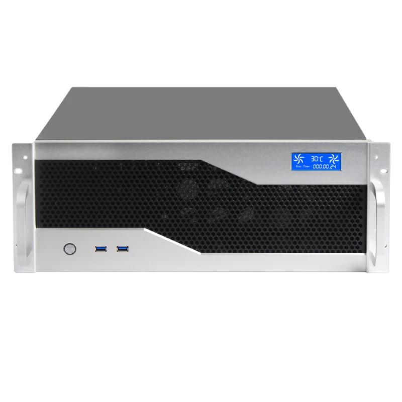 Aluminum Panel 19 Inch Rackmount Chassis 350mm Short Depth 4U Server ...