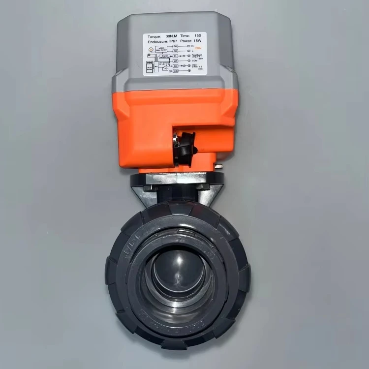 Electric PVC/UPVC Intelligent Regulating Ball Valve with Instant Opening and Closing Control Valve Actuator