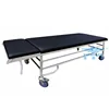 Cama de lavado gástrico de acero inoxidable, cuero negro