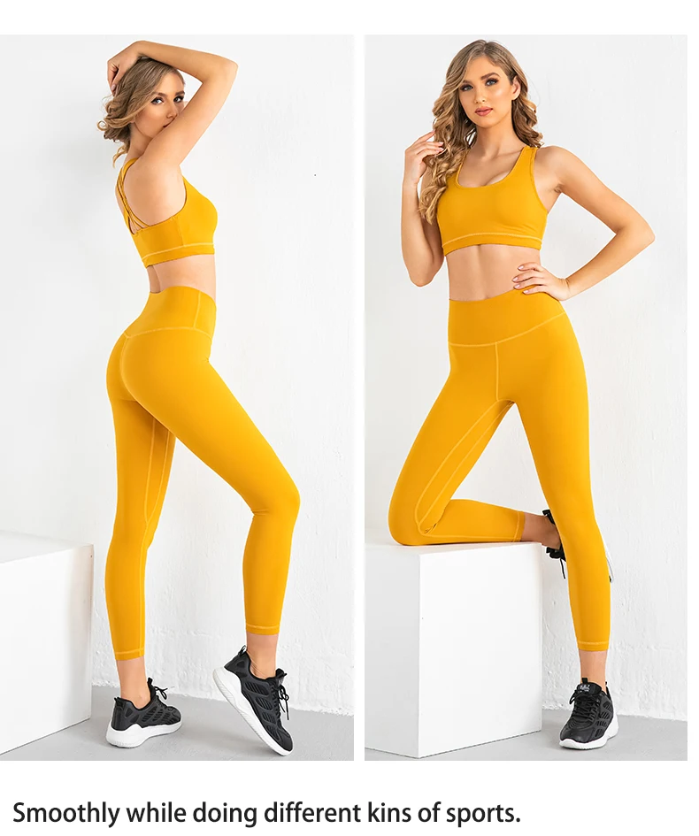 High Quality Sport Woman Clothes Women Gym Wear Fitness Workout Outdoor Organic Yoga Wear Athletic Suit