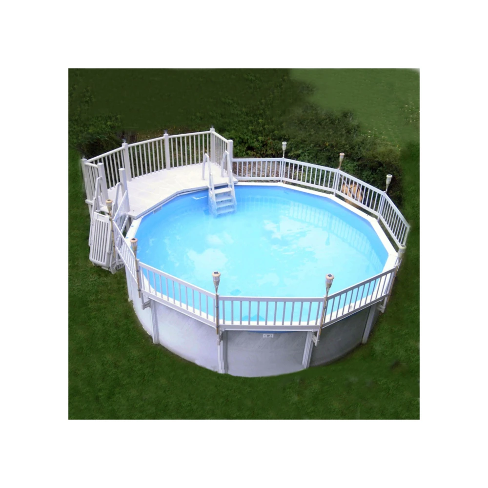 24ft White Pvc Above Ground Swimming Pool Fencing Above Ground