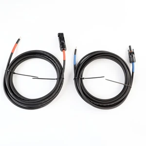 12AWG 4mm 2pcs 5m 7m 10m Copper Solar PV MC Male Female Power Extension Cable for Solar Panel Power Station