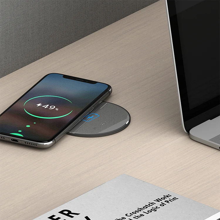 Charging Furniture Desktop Hidden Embedded Table Desk Pad Universal Embedded Wireless Charger for All Enabled Devices