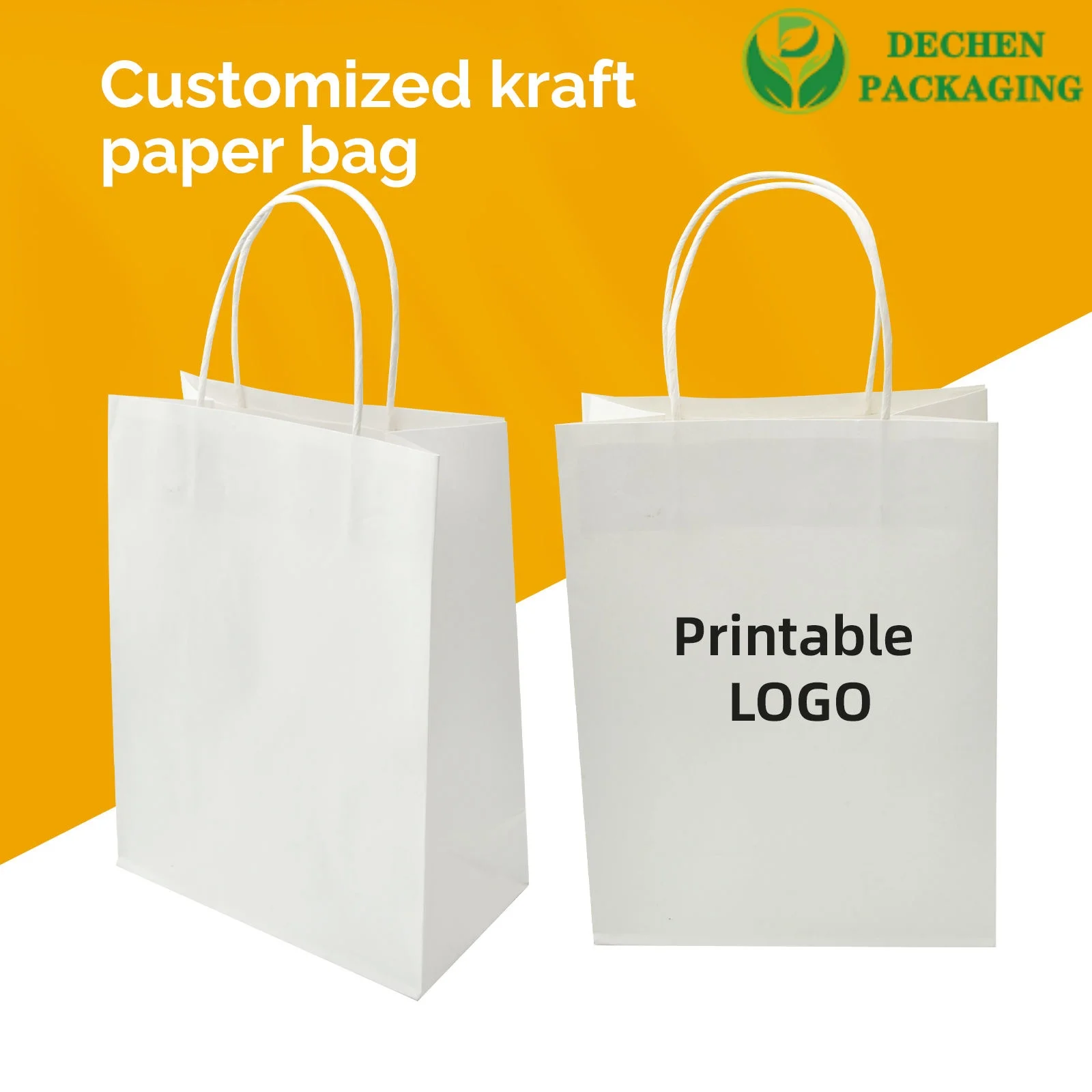 Milk Tea Paper Bags With Handles Disposable