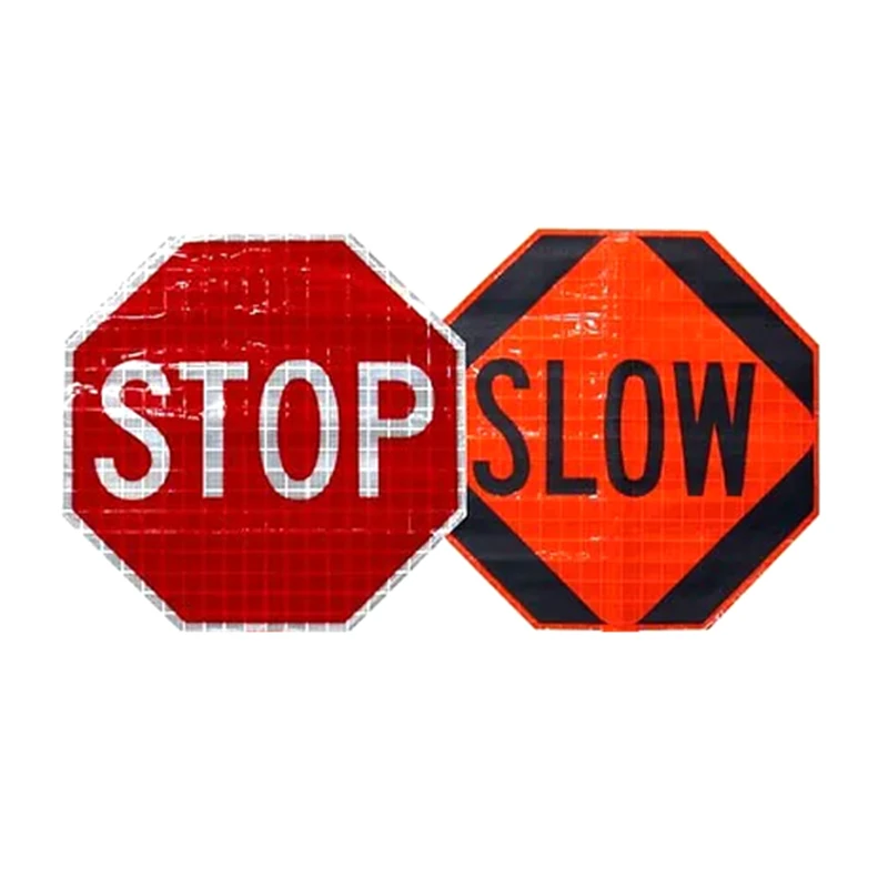 Roll-Up Stop/Slow Signs
