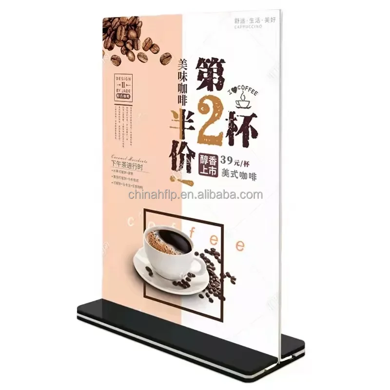 Free Standing Leaflet Display Stand A4 Acrylic Poster Menu Holder 8.5 X ...