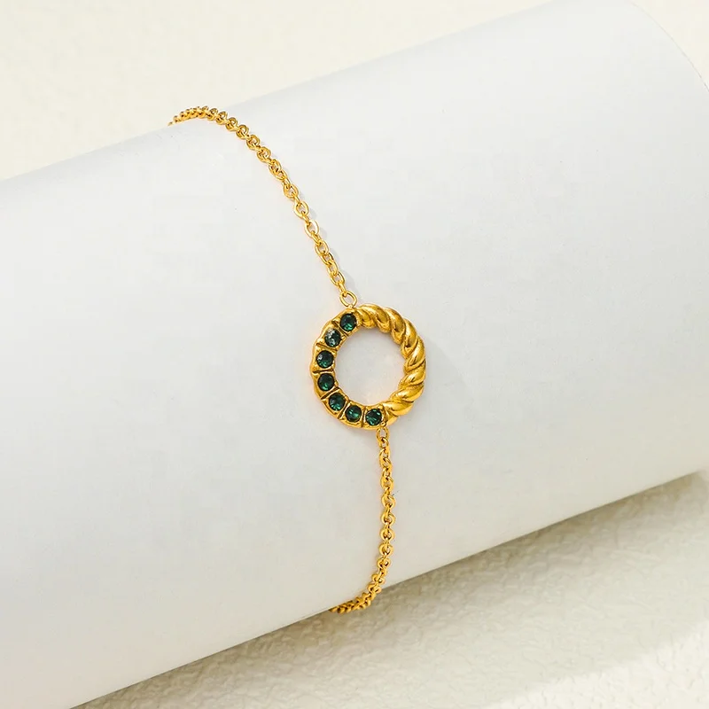 COOL 2024 Non Tarnish Woman Titanium Best Friend Girls Love Friendship Tennis Gold Adjustable Bracelet