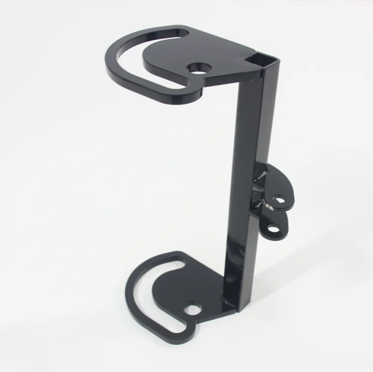 Factory OEM Sheet Metal Fabrication Cutting Bending Welding Carbon Steel Square Tube Black Powder Coated Mount Bracket