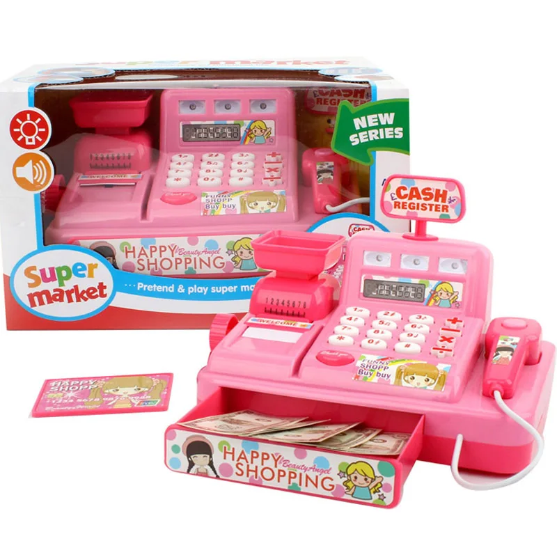 Новый товар дешевый шопинг симуляция кассовый аппарат для супермаркета бытовая игра детей кассира игрушка