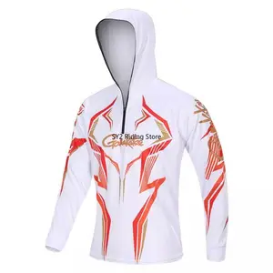 Hot-selling Logo Fishing Shirt Sun Protection Hoodie Long Sleeve SPF/UV Quick Dry Lightweight Workout Shirts Fishing Hoodie