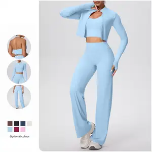 Suits Print Slim Fit Friendly Breathable Women's Sets Customized Sporty Funky Long Sleeves Flowy Cycling Gym Wear