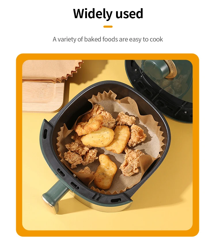 Baking Paper Line 100pcs Air Fryer Disposable Square Parchment Paper Liners Buy Air Fryer