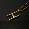 Gold single pendant-H