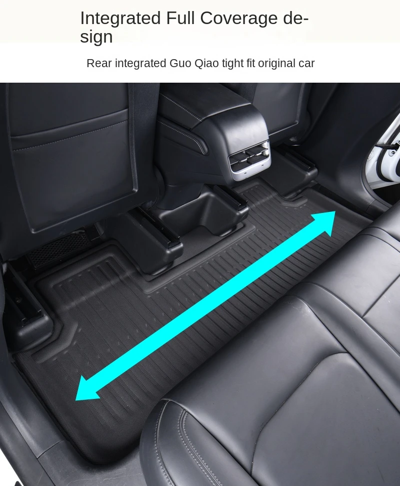 All Weather Floor Mat 6pcs Front Rear Cargo Liner Mat Waterproof Anti