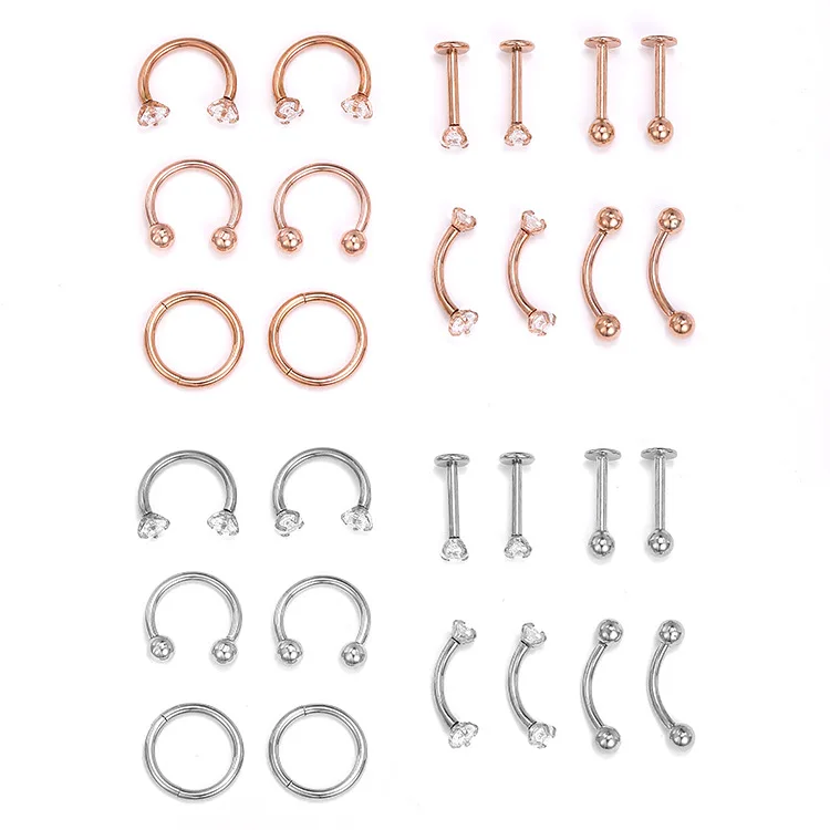 Surface Tragus Types Of Tragus Earrings Hot Sell 12-25 Pcs 16G