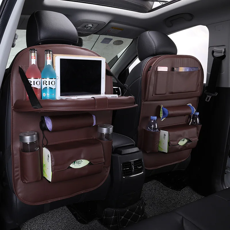 Toyella Car seat storage bag multi-function car dining table and