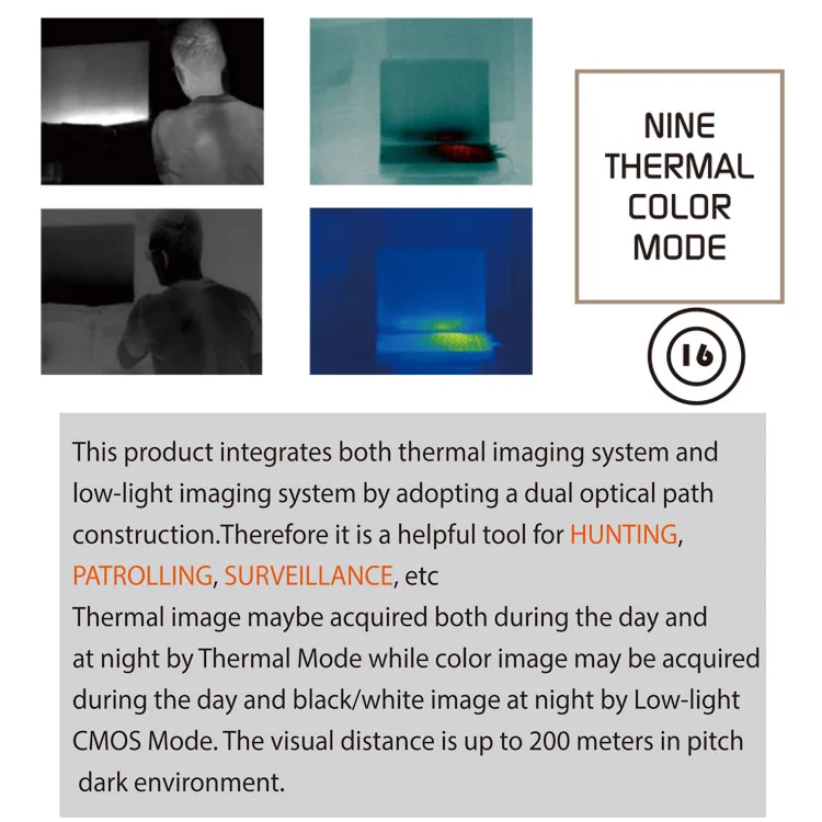 Lightweight Handheld Real Thermal Scope Warzone Monocular Night Vision For Hunting Buy Night