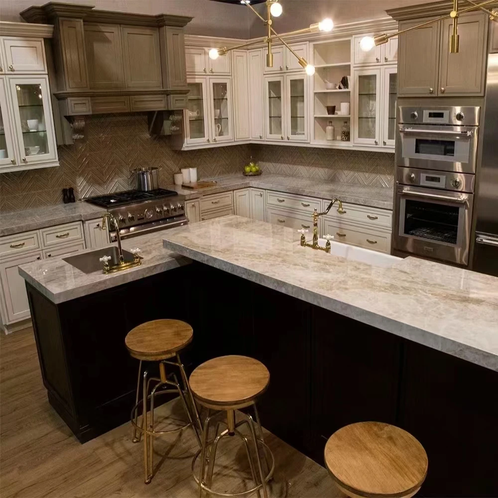 Luxury Taj Mahal Quartzite Marble Slab for Kitchen & Floor