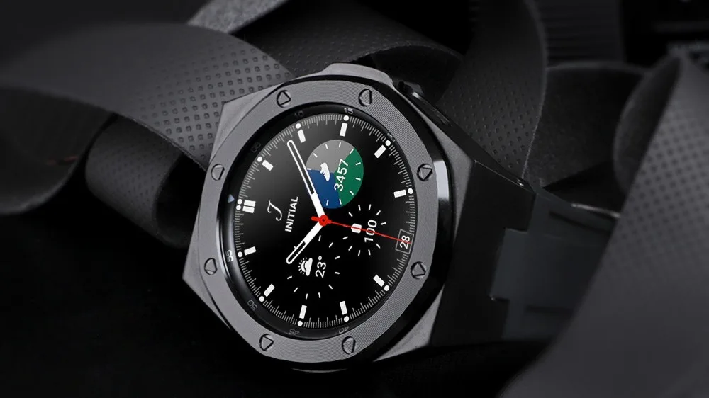 Fashion Classic Smart Watch Case 46mm Stainless Steel Bezel Frame