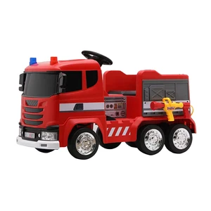 2.4G RC Battery Powered Kids Ride on Fire Truck Toy Car