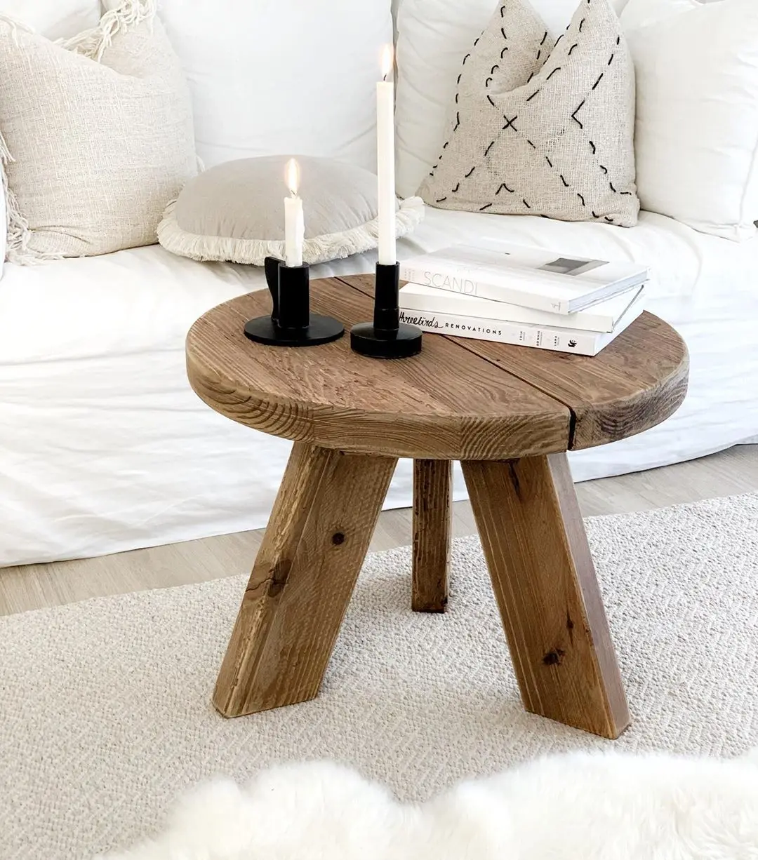 Rustic Wood Side Table | BlueSkyHome UK