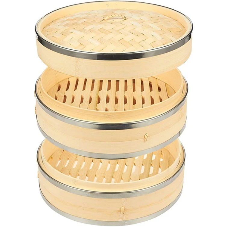 High Quality Bamboo Food Steamer Lifestyle Cookware